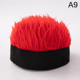 Baseball Cap Men Women Beanie Wig Hat Fun Short Hair Caps Breathable Soft for Party Toupee Hats Outdoor