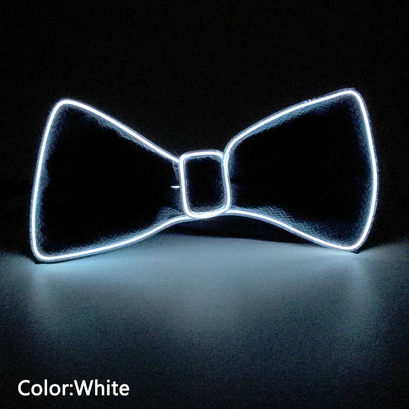 LED Acrylic Bow Tie Light up LED Men Bow Tie Luminous Bow tie Costume Men Ties DJ Dance Glow Decoration Novelty Gift LED Cravat