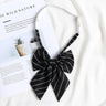 Korean style elegant Ties for men gifts Top clothes accessories Wedding  Black Gray Striped JK Ladies Collar Slim Neck Bow tie