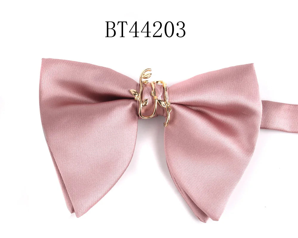 New Wedding Bowtie Casual Solid Bow tie For Men Women Adult Bow Ties Cravats Male Over Size Bow knot For Party Black Men Bowties