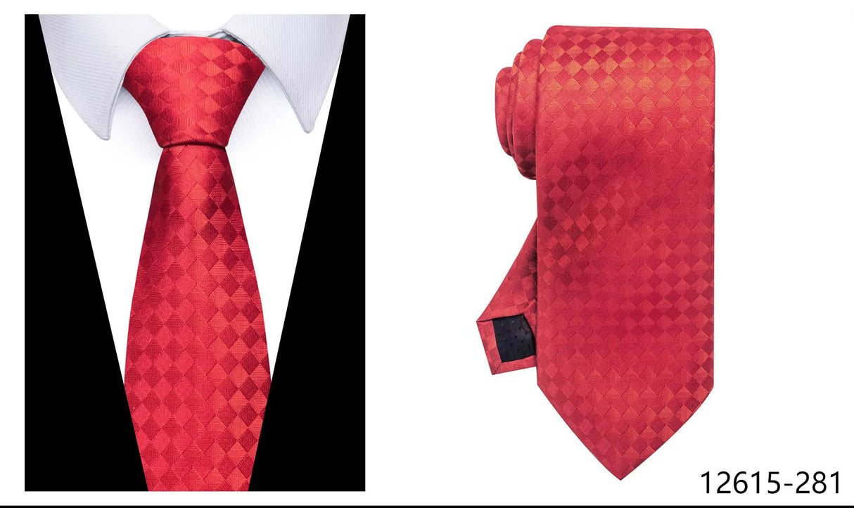 100% Silk Brand Purple Tie Men Necktie High Quality Mix Colors Silk 7.5 cm Gravatas Accessories Wedding April Fool's Day