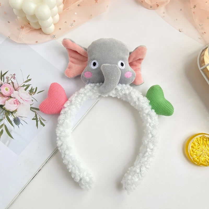 Cartoon Animal Headband Halloween Festival Performance Props Headband Little Penguin Lion Monkey Fish Headbands Hair Accessories