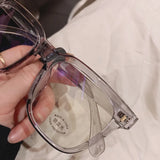 New Clear Lens Near Sight Myopia Glasses Large Sqaure Minus Diopter Eyewear Fashion Ultralight Trendy Eyeglasses for Men Women