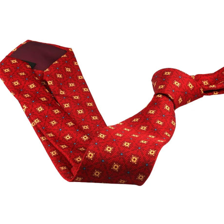 New 8cm Korean Style Necktie for Men Business Professional Retro College Boys Imitation Silk Print Fabric Floral Groom's Tie