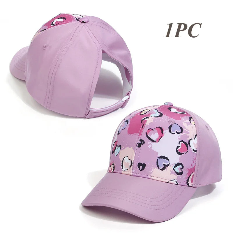 Mother Kids Baseball Caps for Girls Accessories Summer Child Girl Sun Hat Sports Travel Children Cap Adjustable 53/56cm