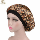 2020 New No. plus-Sized African Printing round Cap Double-Layer Satin Lining Wide Edge Nightcap Chemotherapy Hat