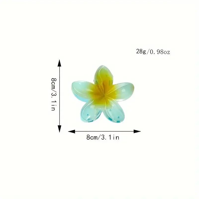 2Pcs Flower Hair Claw Clips for Women Gradient Large Claw Clips for Thick Hair Girls No-slip Hairpins Women Hair Accessories