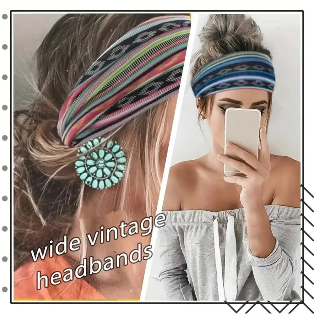 Fashion Yoga Hair Bands Headbands for Women Extra Large Turban Workout Headband  Boho Twisted Thick Hair Accessories