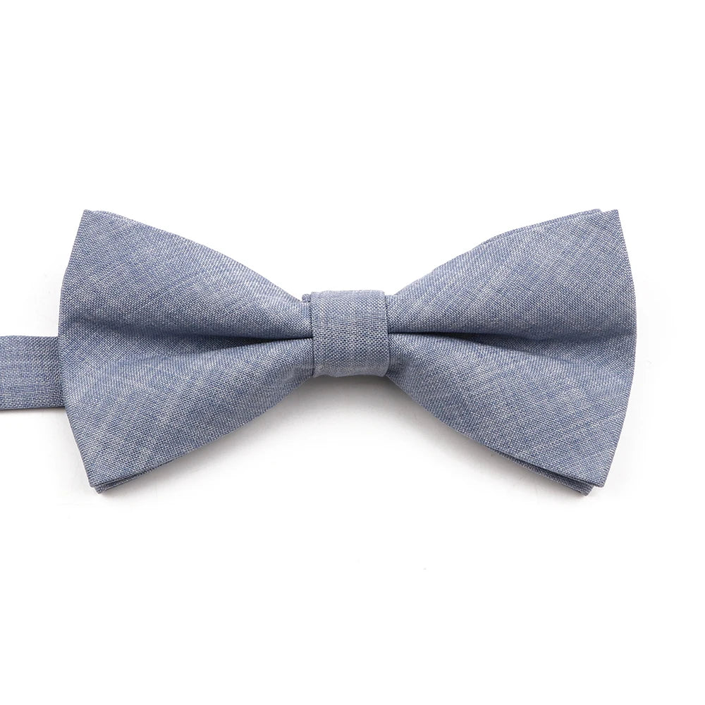High Quality Mens Solid Color Bowtie Set For Men Children Wedding Party Dinner Accessory Pink Orange Father-son Bow Tie Gift