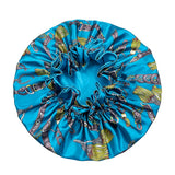 Double Layer Silky Satin Bonnet Women Sleeping Cap Large Reversible Satin Linned Night Sleep Headwrap Hat Hair Wrap Accessories