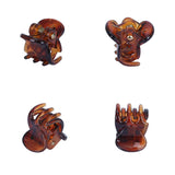 10Pcs/Lot Hair Claw Clips for Women 1.0 1.5cm Small Black Brown Transparent Plastic Mini Claws Kids Hair Styling Accessories