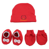 1 Set Baby Anti Scratching Gloves Hat Foot Cover Set Soft Cotton Newborn No Scratch Mittens Socks Beanies Cap Nightcap
