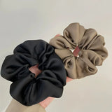 1pcs Women Silk Satin Scrunchies Korean Ladies Girls Korean Elastics Hair Band Ponytail Hold Hair Tie Satin Hair Accessories