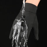 LOOGDEEL Skiing Gloves Waterproof Windproof Winter Cycling Running Ski Warmth Sports Gloves Touch Screen Full Fingers Non-Slip