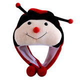 Winter Warmer Plush Soft Moving Ears Hat Animal Hat Headgear Ears Airbag Cap Ear Protection Earmuff Funny Toys Neck Warmer