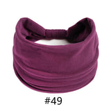 Headbands for Women Cotton Wide Headwrap Yoga Workout Hairbands Elastic Sport Head Bands Turban Bandana Bandage Hair Accessories