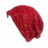 Women Men Sleeping Hat Baggy Beanie Satin Lined Night Unisex Sleep Cap Hair Care Bonnet Hair Loss Nightcap Pullover Hat Headwear