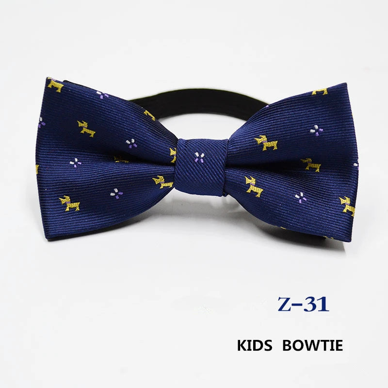 53 Color Children's Bow Tie Fashion Jacquard Baby Neckties Tie Baby Kid Kids Classical Pet Striped Butterfly Elastic Cord BowTie