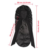 Soft Silky Long Satin Bonnet For Natural Hair And Curly Hair Extra Large Size Hair Cap With Tie For Comfortable Night Sleep 1Pcs