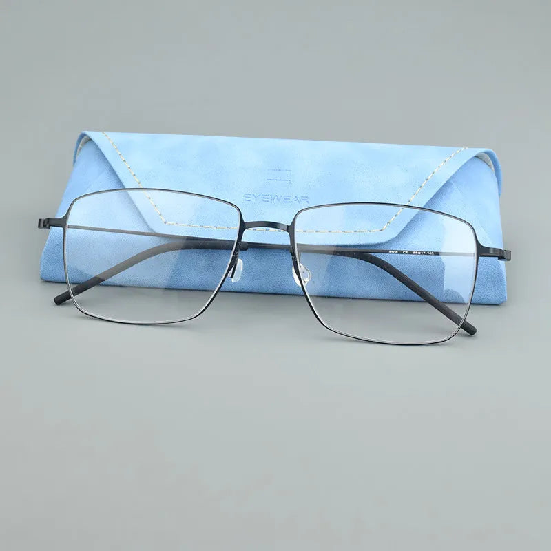 pure Titanium Glasses Frame for Men women 5508 Vintage square Myopia Prescription Eyeglasses Frames 2024 Optical Korean Eyewear