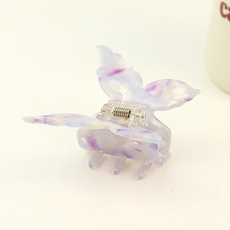Retro Butterfly Hair Clips Back Of The Head Hair Claws Sweet Coiled Hairpin Women Lady Girl Headwear Hair Styling Tools