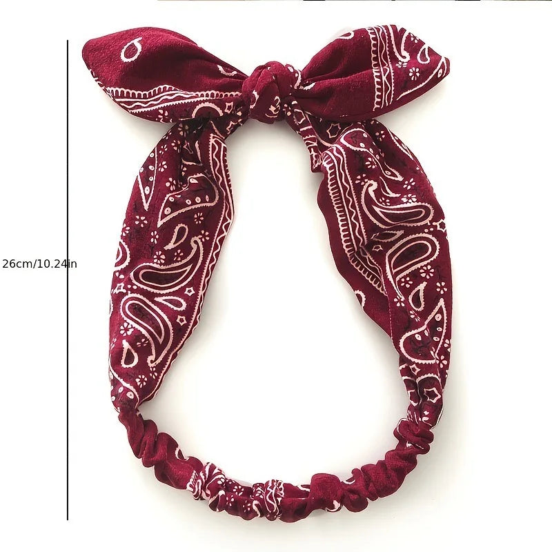 New Women Suede Soft Solid Print Headbands Vintage Boho Cross Knot Elastic Hairbands Bandanas Girls Hair Bands Hair Accessories