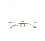 Fashionable and Simple Frameless Titanium Alloy Business Men's Glasses Personalized High-quality Women's Frames Suitable  Myopia