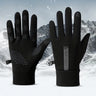 1Pair Winter Waterproof Windproof Non-slip Touch Screen Warm Gloves, For Outdoor Cycling, Driving, Skiing