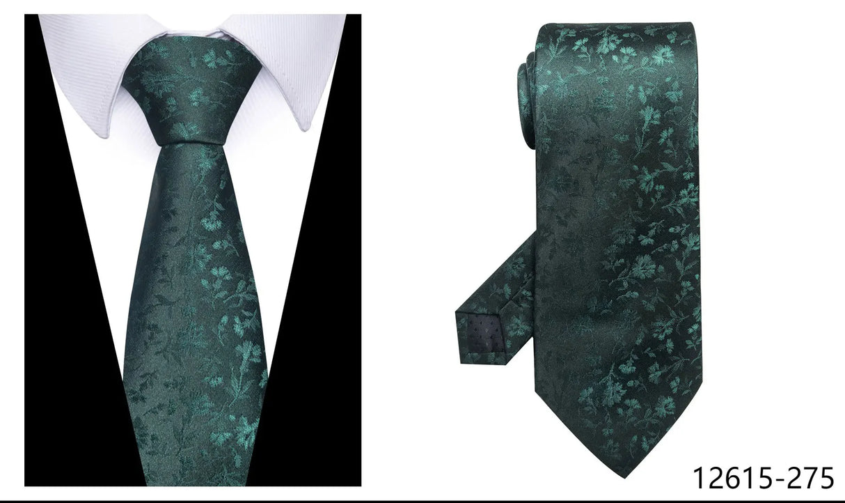 100% Silk Brand Purple Tie Men Necktie High Quality Mix Colors Silk 7.5 cm Gravatas Accessories Wedding April Fool's Day