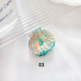 Fashion Shell Hair Claws Hairwear for Women Sweet Cute Mini Shark Clip Crab Clamps Hair Clips Claw Clip Trendy Hair Accessories