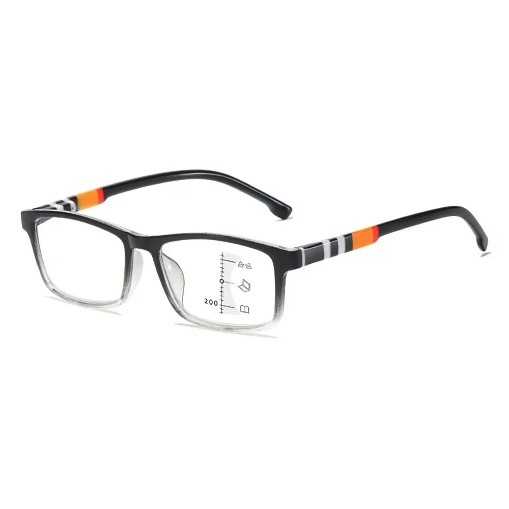 Blue Ray Blocking Anti-Blue Light Reading Glasses Multifocal Progressive Near Far Square Eyeglasses Ultralight PC