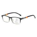 Blue Ray Blocking Anti-Blue Light Reading Glasses Multifocal Progressive Near Far Square Eyeglasses Ultralight PC