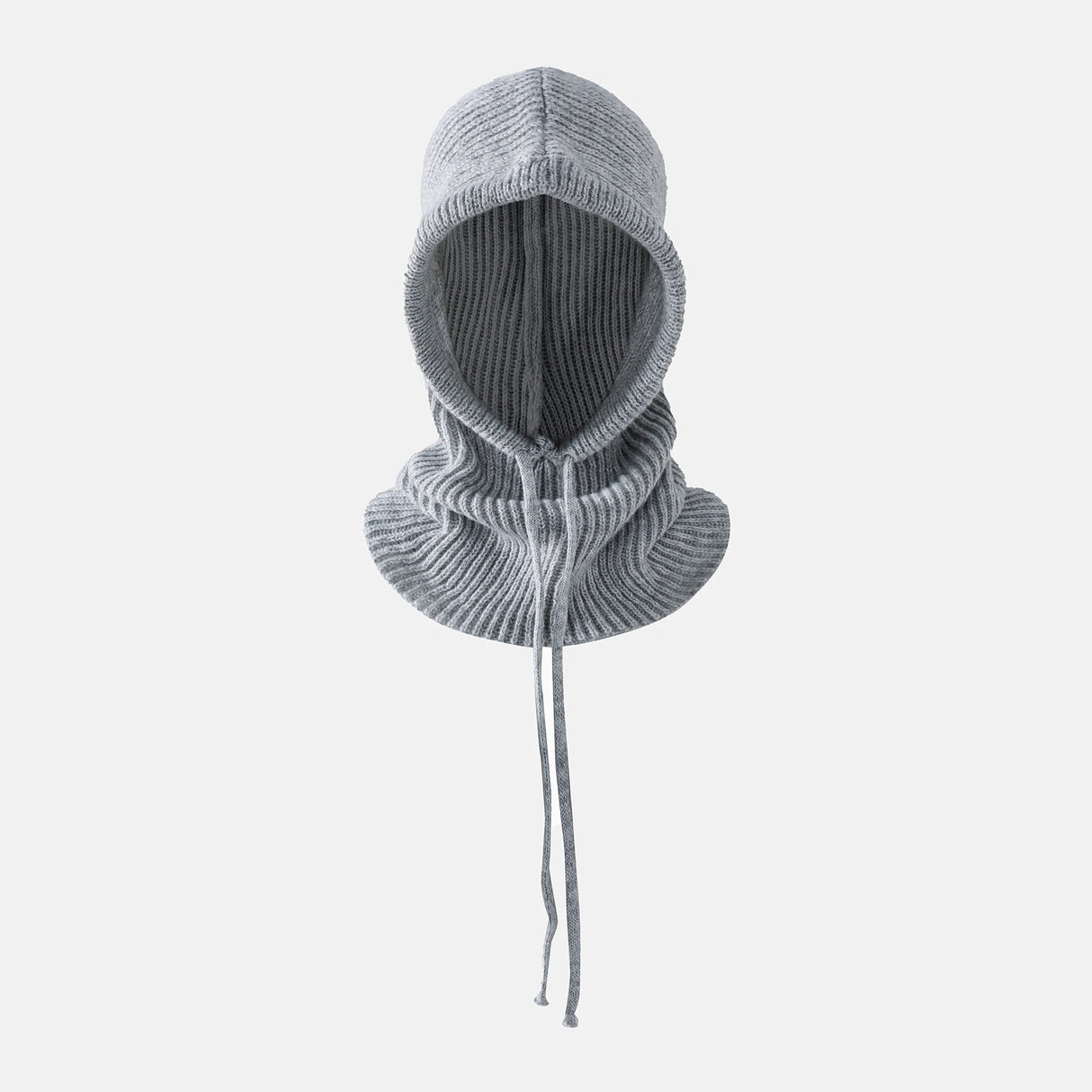 Winter Balaclava Hat for Men&Women Knitted Hooded Cap Outdoor Windproof Drawstring Hat One-Piece Neck Beanie Capofficial website