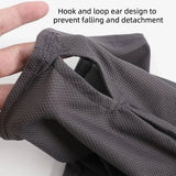 Ice Silk Sunscreen Mask For Men Women Outdoor Cycling Face Cover Solid Color Neck Wrap UV Protection Ear Bandana Scarf Summer