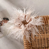 Elastic Head Rope Head Rope Women Hair Accessories Satin Hair Ring Female Hair Ties Feather Hair Rope Korean Style Scrunchies