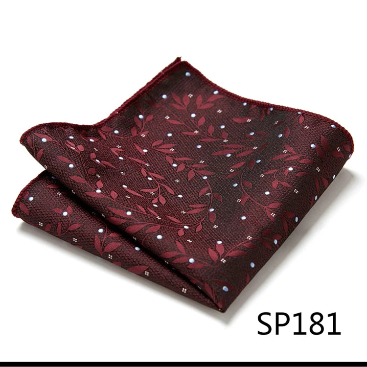 Pocket Square Handkerchief Nice Handmade Woven 100% Silk Hanky Pocket Square Printed  hombre Pink Office Clothing accessories