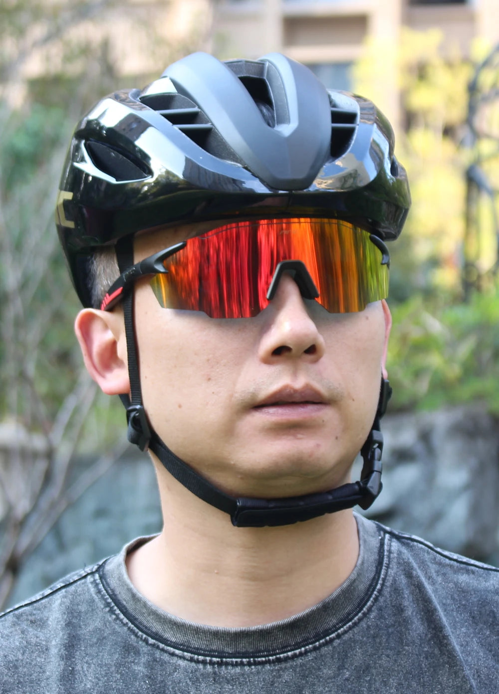 1 Lens NRC Cycling Sunglasses UV400 TR90 Sports Bicycle Glasses MTB Mountain Bike Fishing Hiking Riding Eyewear for Men Women