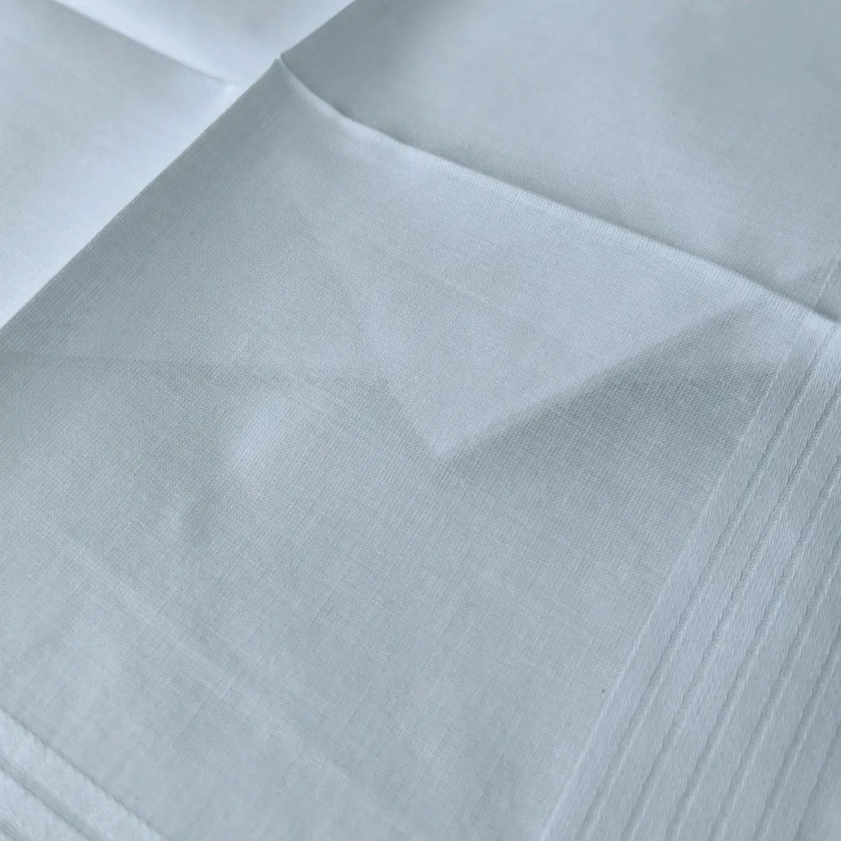 Thin feel Cotton 40cm pure white handkerchief. Business suit napkin restaurant handkerchief 6PCS