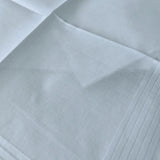 Thin feel Cotton 40cm pure white handkerchief. Business suit napkin restaurant handkerchief 6PCS
