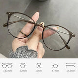 Round Blue Light Blocking Short Sighted Eyewear Luxury Ladies Myopia Glasses Unisex Fashion Women's Minus Sight Eyeglasses -4.0