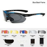 Cycling Glasses For Men's Women Men Outdoor Sports Bicycle Sunglasses MTB Road Goggles Eyewear 5 Lens Bike Equipment Driving