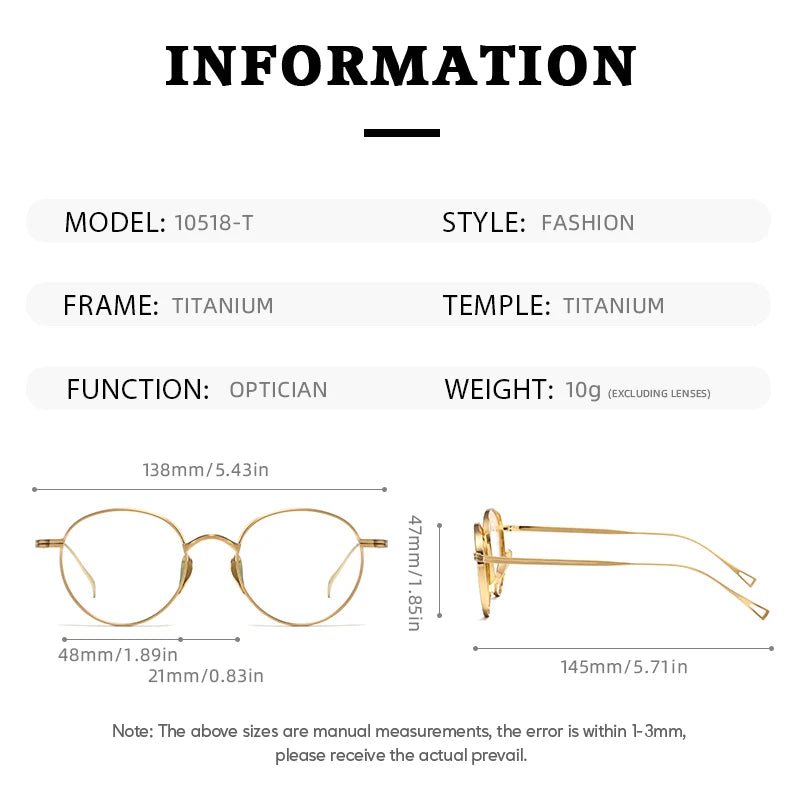 2015 Round Eyeglass Titanium Retro Square Glasses Frames Men Women Eyeglasses Frames Eyewear Business Korean Spectacles Frame
