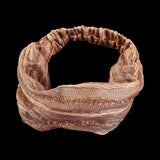 White Hair Elastic Hair Band Sequin Shiny Cloth Mother Hair Hoop Women Headband Korean Headwear Wide Hair Band Mesh Hairbands