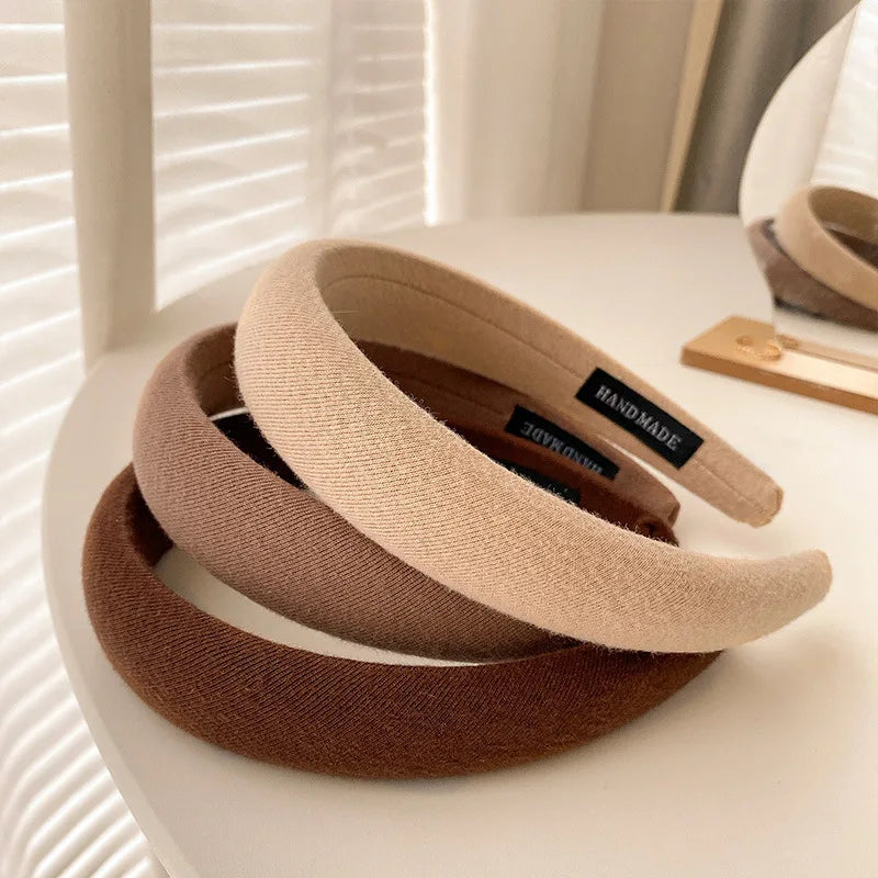New Fashion Women's Thick Sponge Headband Wide Brim Hairband Elegant Headband Makeup Face Wash Headband Fashion Hair Accessories