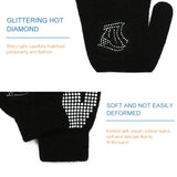 1 Pair Children Gloves Non-slip Rubber Winter Warm Stretch Gloves Boys Girls Sport Ski Cycling Fishing Slip Knit Gloves