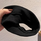 Star Embroidery Sports Headband for Running, Cycling, Yoga | Black Headbands for Women No Slip Soft Hair Accessories