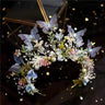 Elegant Girls Headband Lmitated Pearl Hair Headdress Baby Girls Flower Wreath Bride Garland Head Hoop Wedding Headbands Hair