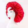 New Satin Sleeping Cap For Women Solid Wide Band Stretch Head Tie Silky Bonnet Edge Wrap Nightcap Hair Care Shower Head Cover