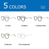 Vintage Titanium Eyeglasses Frame Men Square Myopia Prescription Glasses Women Retro Optical Luxury Brand Glasses Frame Eyewear