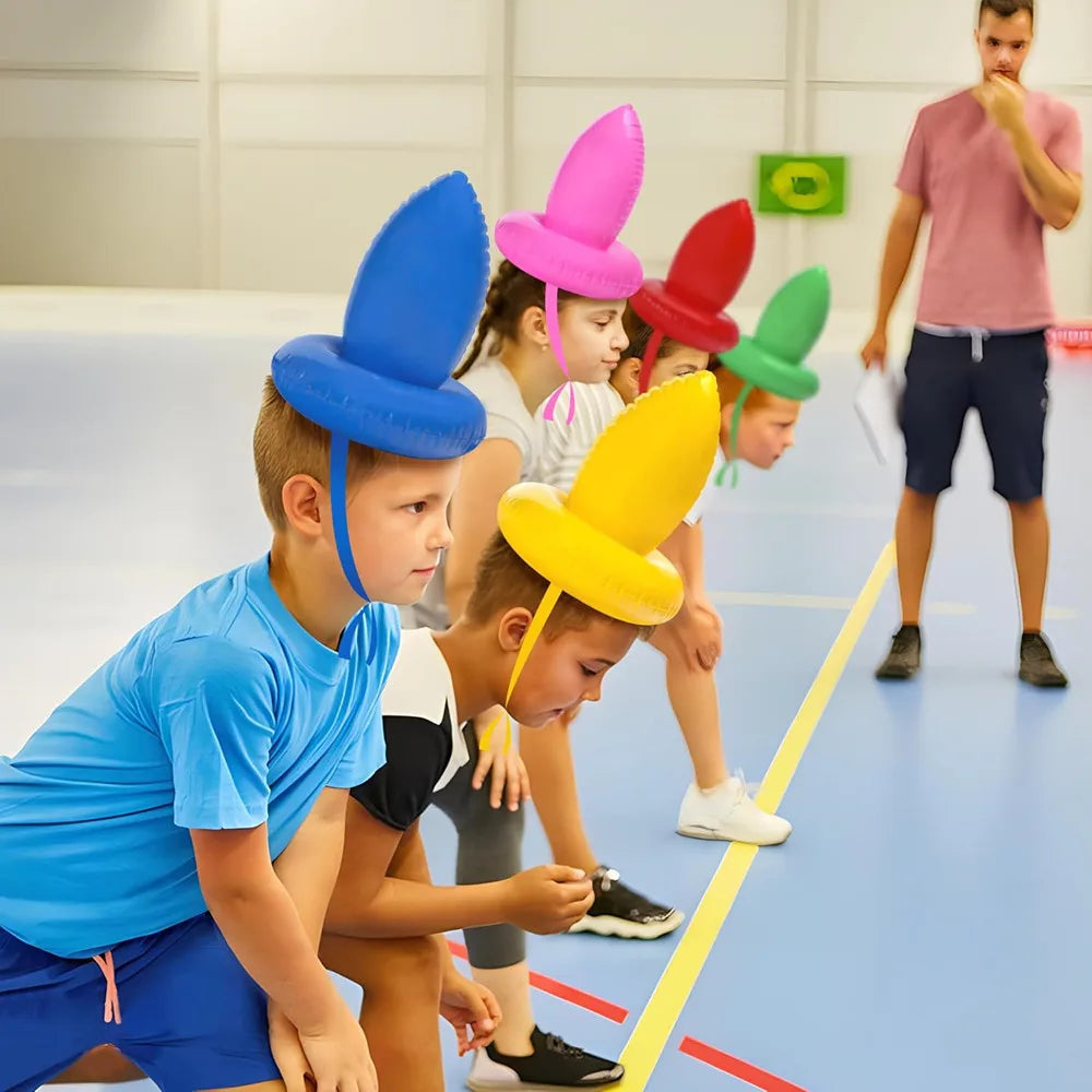 Fun Easter Throwing Game Inflatable Bunny Egg Rabbit Ears Hat Toss Game Kids Halloween Party Decor Favors Indoors Outdoors Games